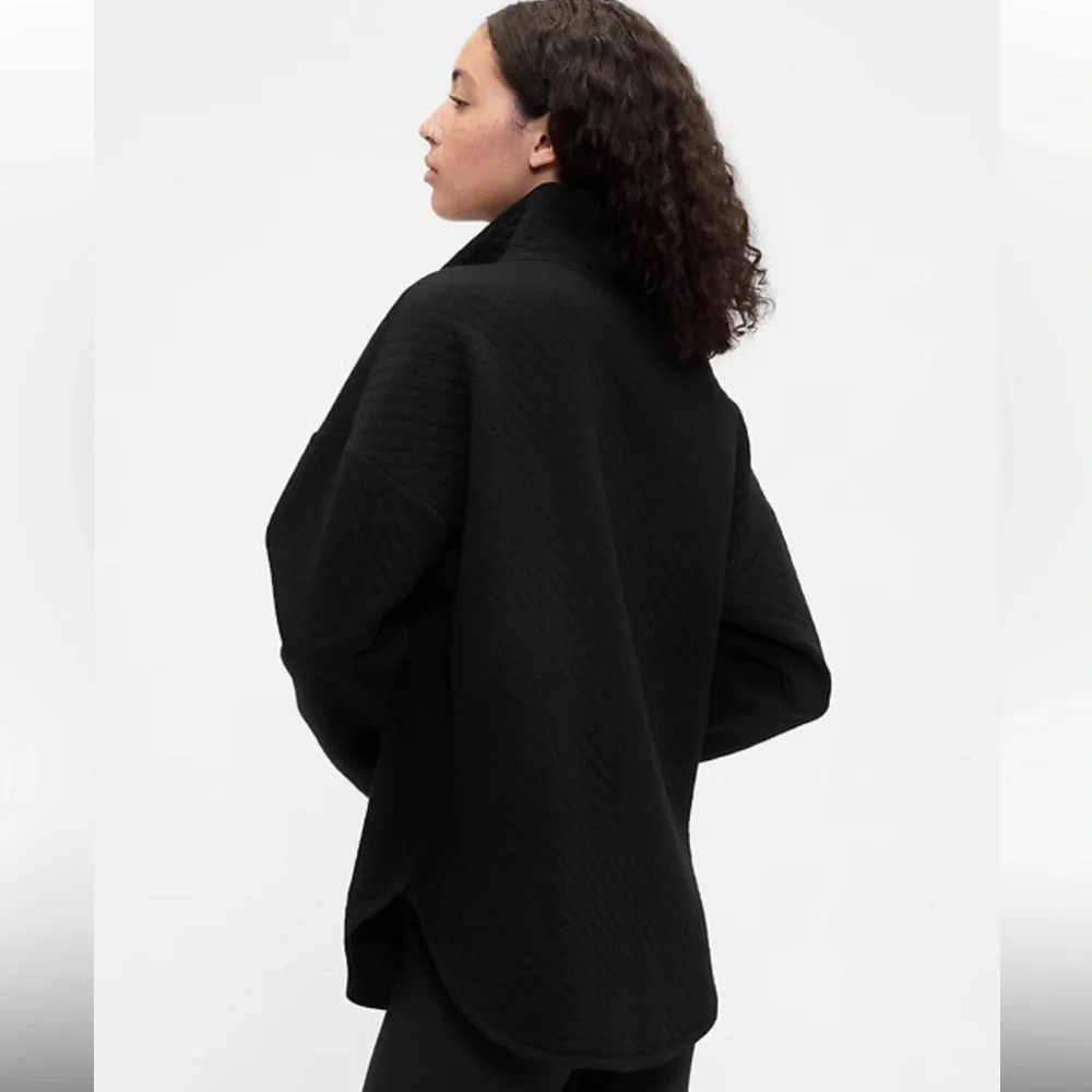 Gap Oversized Quilted Quartet-Zip Jacket - Picture 2 of 5